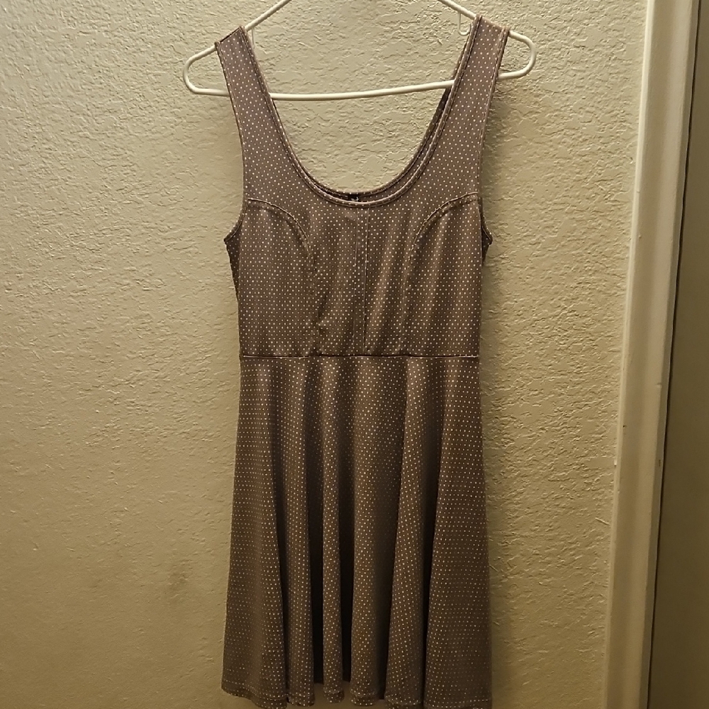 Free People Brown Polka Dot Mini Dress